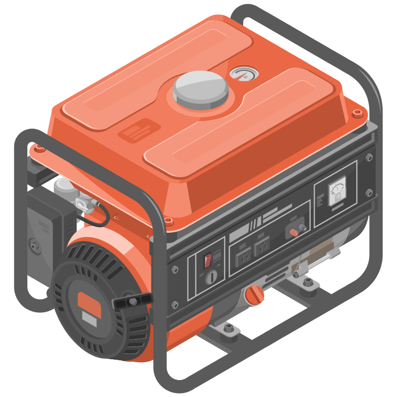 Agregat prądotwórczy.